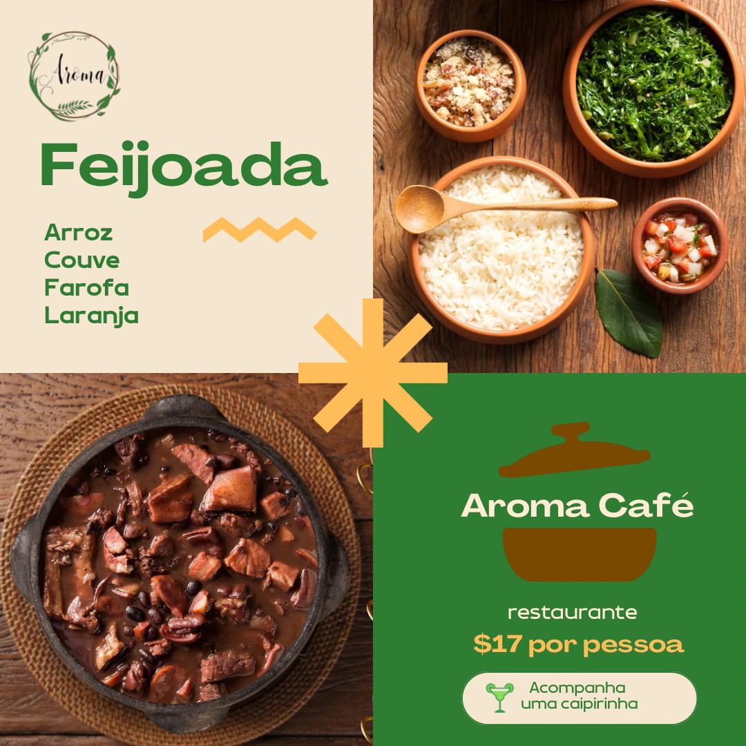 Prato de feijoada com acompanhamentos